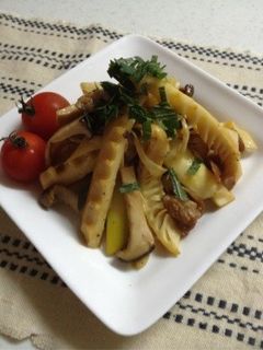 タケノコと豚肉のバター醤油炒め-レシピのメイン写真