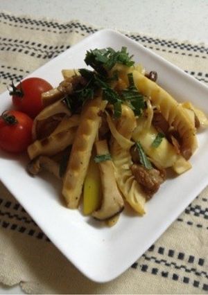 タケノコと豚肉のバター醤油炒め-レシピのメイン写真