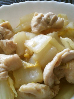 鶏モモ肉の白菜煮込み-レシピのメイン写真