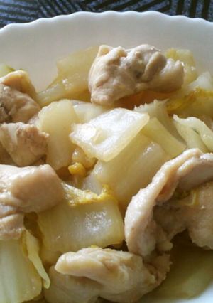 鶏モモ肉の白菜煮込み-レシピのメイン写真