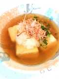 出汁までおいしく！揚げない揚げだし豆腐