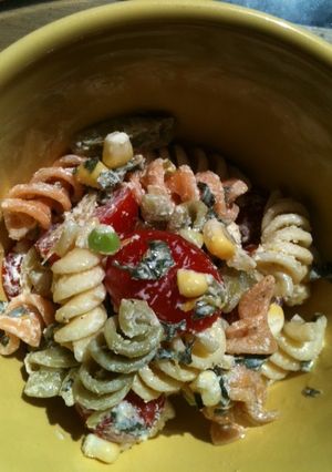 さっぱり!バジル&ヨーグルトパスタサラダ-レシピのメイン写真