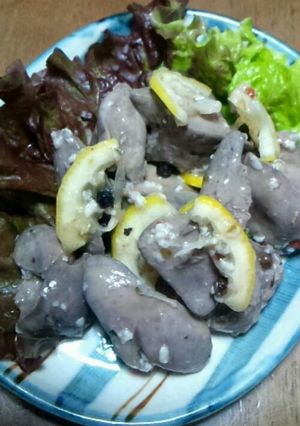 爽やか♪塩麹入り鶏レバーのレモンマリネ-レシピのメイン写真