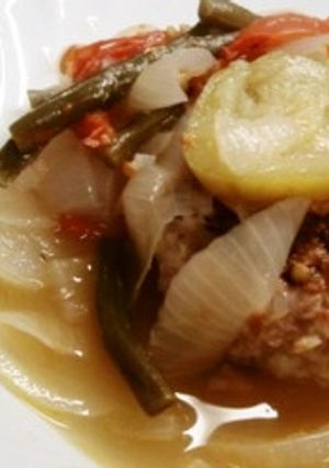 トマト・玉葱大盛り　夏野菜の重ね煮-レシピのメイン写真