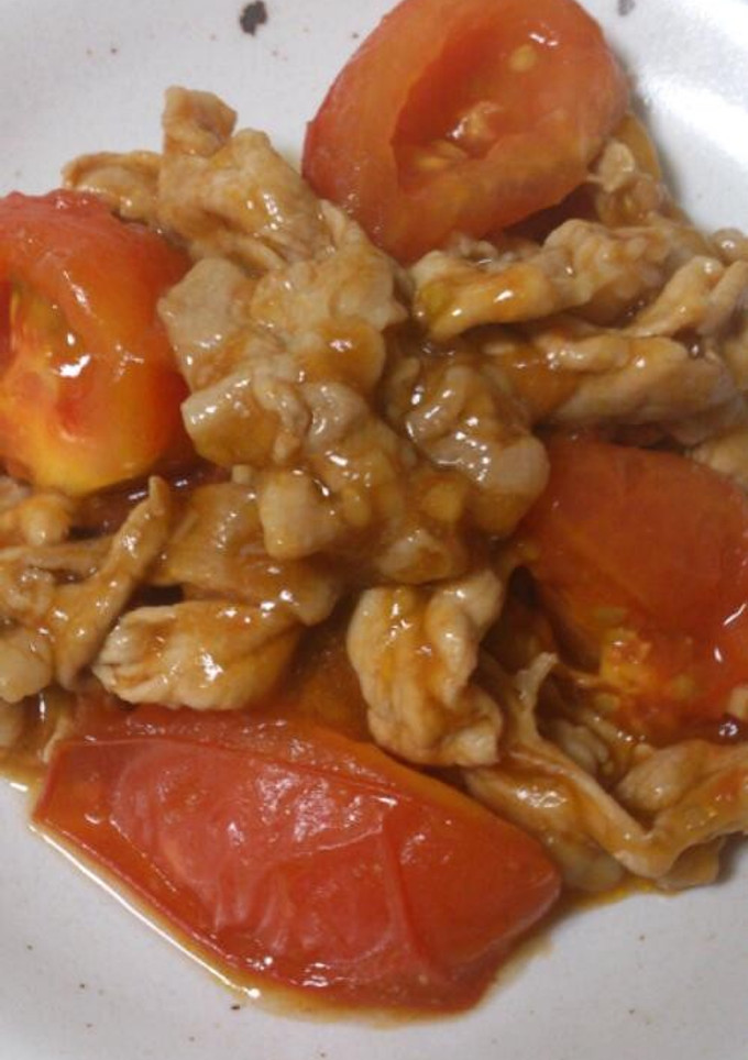 ★簡単ヘルシー中華★トマトと豚肉の炒め物-レシピのメイン写真