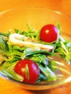 うまうま!イカと水菜のサラダ☆-レシピのメイン写真