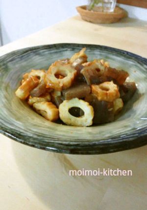 箸がススム♪こんにゃくとちくわの炒り煮-レシピのメイン写真