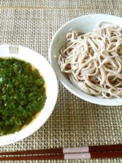 夏野菜*モロヘイヤそば-レシピのメイン写真