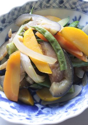 夏野菜のゴマ醤油煮-レシピのメイン写真