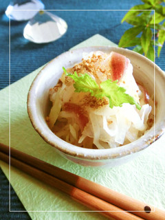 新玉葱・もやしのみょうが風味の酢の物-レシピのメイン写真