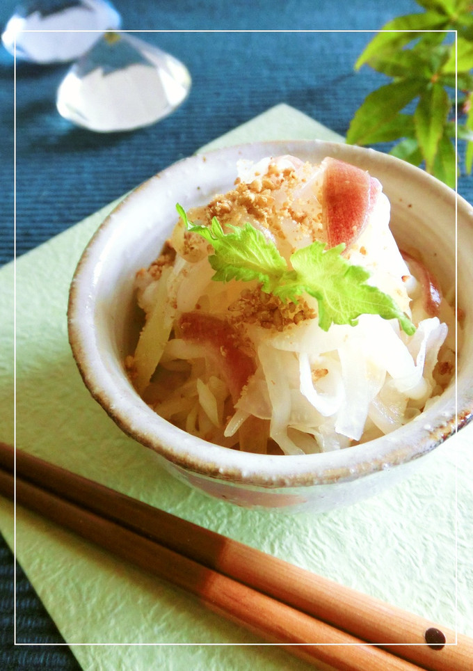 新玉葱・もやしのみょうが風味の酢の物-レシピのメイン写真