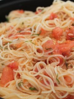 フレッシュトマトの冷製パスタ-レシピのメイン写真