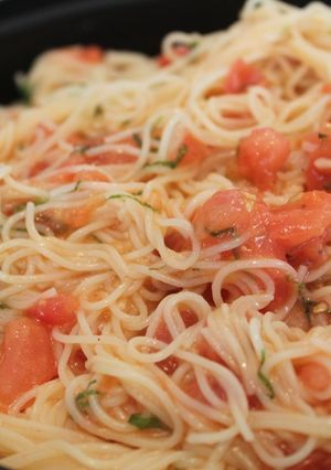 フレッシュトマトの冷製パスタ-レシピのメイン写真