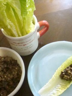 レタスがすすむ!ひき肉と米ナス炒め-レシピのメイン写真