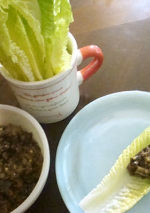 レタスがすすむ！ひき肉と米ナス炒め-レシピのメイン写真