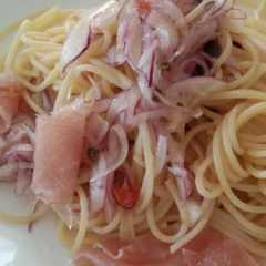 さっぱり☆生ハム＆玉ねぎパスタ-レシピのメイン写真