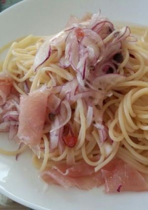 さっぱり☆生ハム&玉ねぎパスタ-レシピのメイン写真