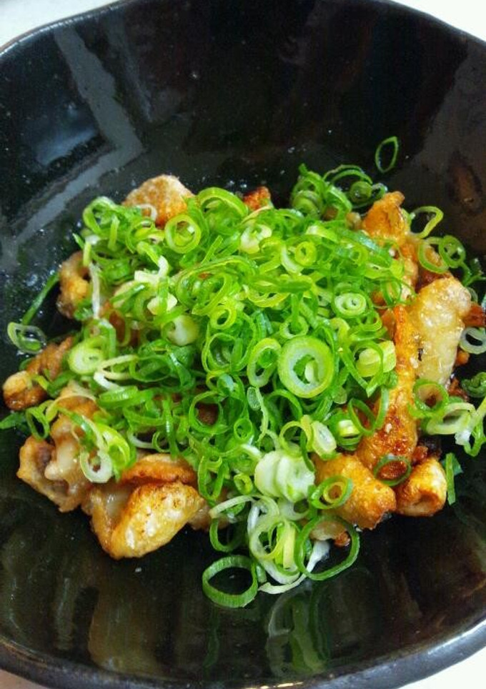 鶏皮の酢醤油浸し ねぎまみれ-レシピのメイン写真