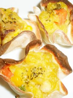 餃子の皮でさつま芋カリカリプチグラタン風-レシピのメイン写真