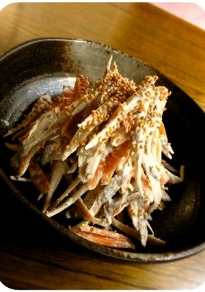 簡単栄養たっぷりごぼうのゴマサラダ-レシピのメイン写真