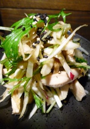 サラダ牛蒡をポン酢で和えたん　京都カフェ-レシピのメイン写真
