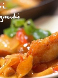 鶏ささ身となめこの南蛮漬け。-レシピのメイン写真