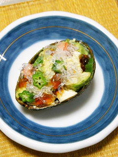 お肌喜ぶアボカドと湯葉の和風サラダ-レシピのメイン写真