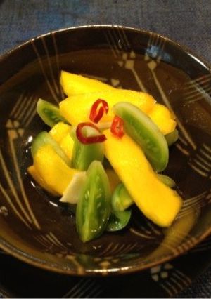 青トマトとコリンキーの即席ピクルス-レシピのメイン写真