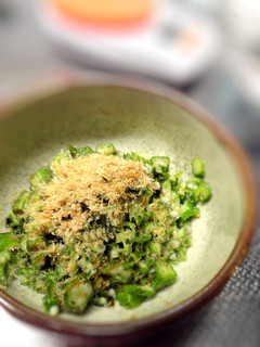 小さな野菜のおかず☆オクラと梅の叩きあえ-レシピのメイン写真
