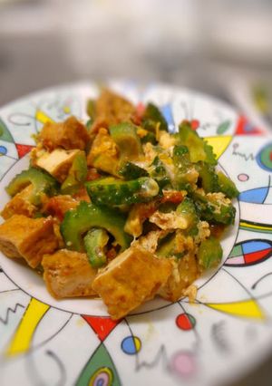 ゴーヤと厚揚げのトマトチャンプルー-レシピのメイン写真