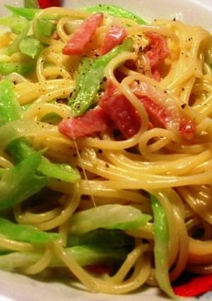 ベーコン＆セロリのクリームパスタ-レシピのメイン写真