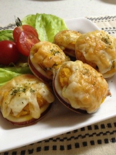 カボチャとチーズのイカリング-レシピのメイン写真