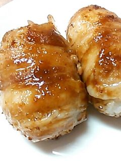 焼き肉のタレだけ☆超簡単!肉巻きおにぎり-レシピのメイン写真