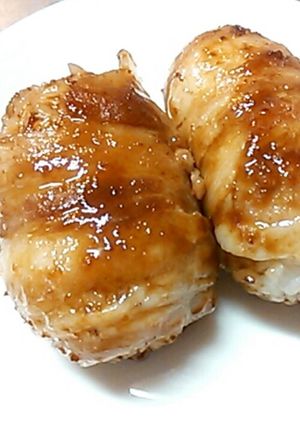 焼き肉のタレだけ☆超簡単!肉巻きおにぎり-レシピのメイン写真