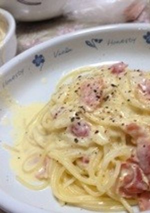 こってりカルボナーラ-レシピのメイン写真