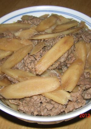 牛蒡と牛肉の旨煮-レシピのメイン写真