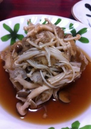 きのこのみぞれ煮 厚揚げのせ-レシピのメイン写真