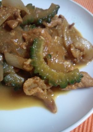 苦くない♪カレー味ゴーヤチャンプル-レシピのメイン写真