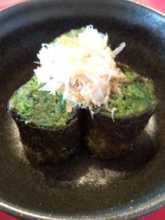 海苔巻きほうれん草~おひたし~-レシピのメイン写真