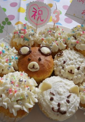 カップケーキでデコケーキ-レシピのメイン写真