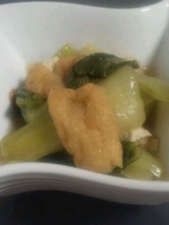 油揚げとチンゲン菜の煮浸し-レシピのメイン写真