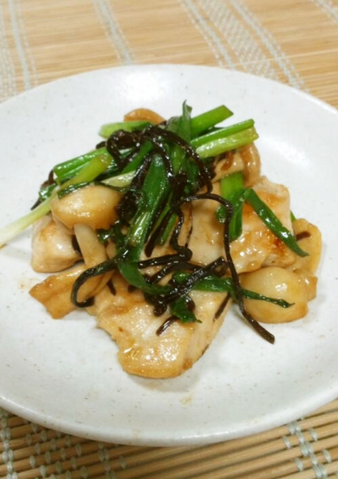 お手軽☆鶏と葱の塩昆布炒め-レシピのメイン写真