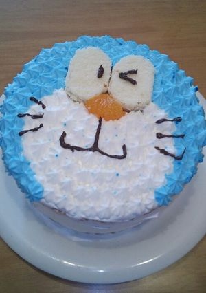 ドラえもんデコケーキ-レシピのメイン写真