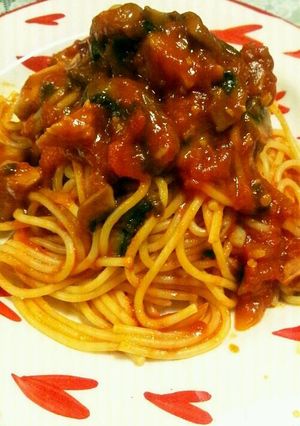 ちょっと大人☆なトマトソースパスタ-レシピのメイン写真