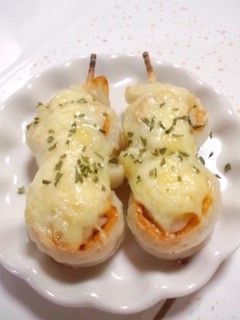 お弁当に♪クルクル竹輪のマヨチーズ焼き-レシピのメイン写真
