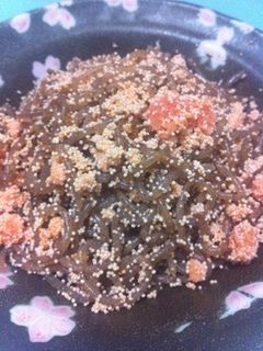 明太子と糸こん炒め-レシピのメイン写真