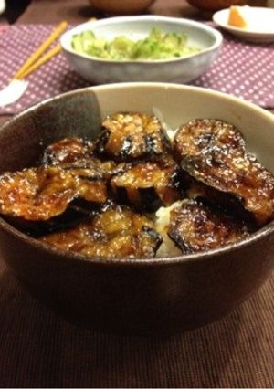 ナスの甘辛丼-レシピのメイン写真