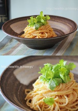 オリーブオイル明太子スパゲッティ-レシピのメイン写真