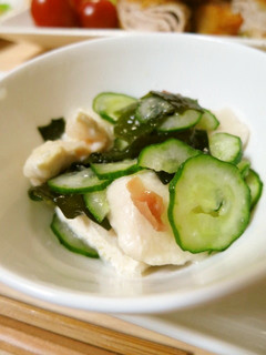 つるんと酢の物*鶏の葛仕立て-レシピのメイン写真