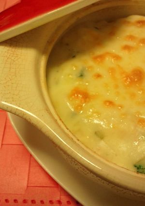 簡単豆腐と大根と緑野菜のグラタン。-レシピのメイン写真